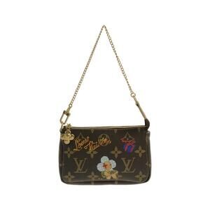 LOUIS VUITTON Brown Monogram Pochette Pouch